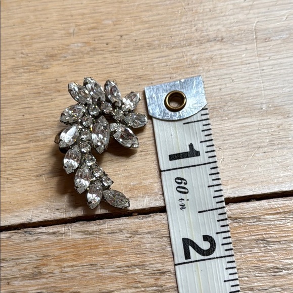 Rhinestone Earrings CLIP-ON - Picture 4 of 8